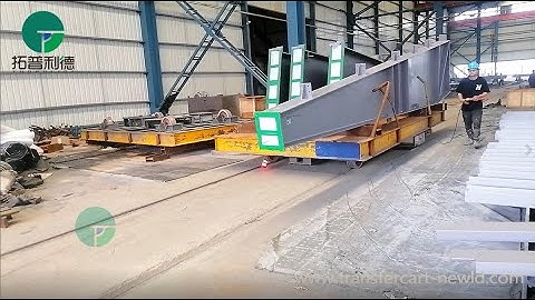 30T Battery Powered Rail Transfer Cart,Heavy Duty Handling Transport Trolley