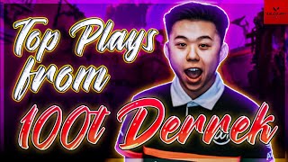 100T Derrek Stream Highlights! | 100T Derrek Top Plays