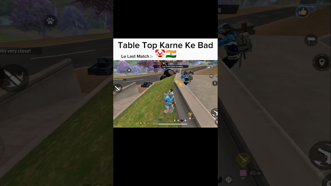 Table top Marne ke bad Hum 📈 🚀 #freefire #esports #shorts