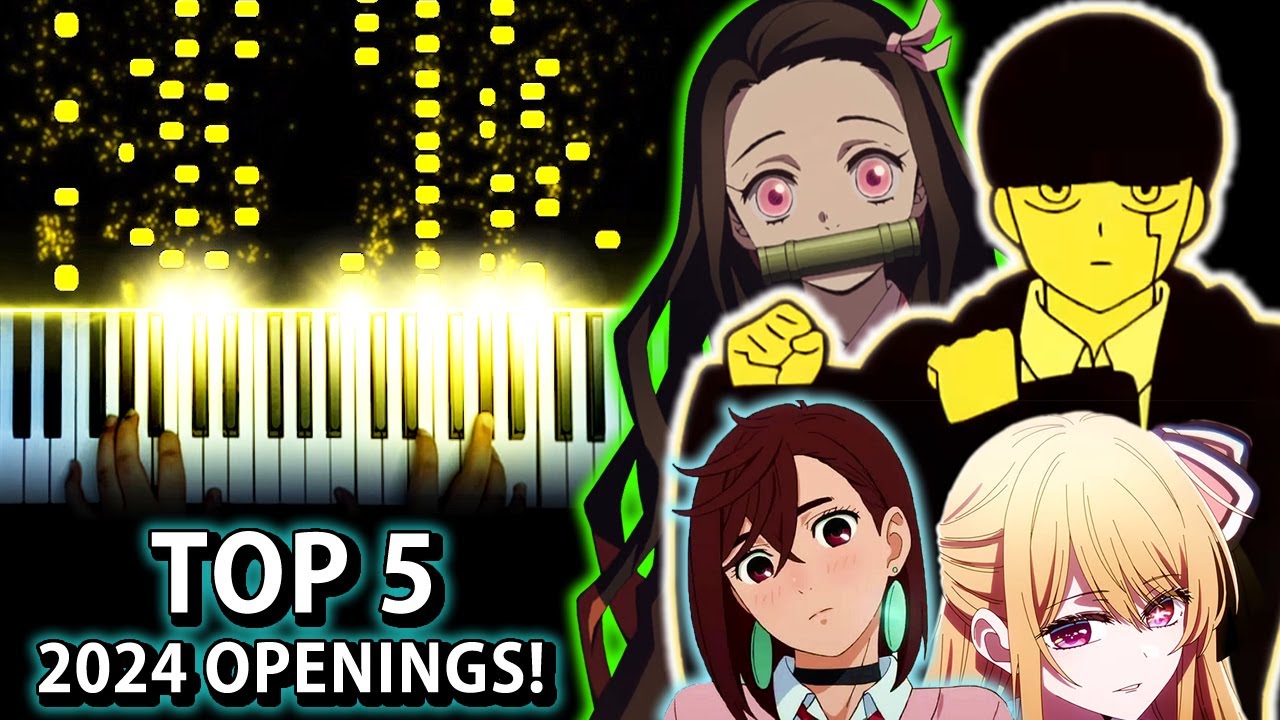 Top 5 Anime Openings of 2024 (Piano)