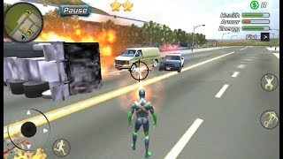 Rope Frog Ninja Hero - Strange Gangster Vegas | Spider Rope Hero Vegas Crime - Android GamePlay screenshot 4