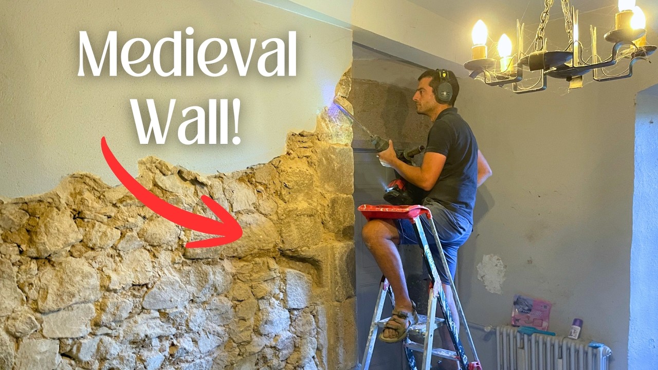 We Found a Hidden MEDIEVAL Wall in Our French Chateau!