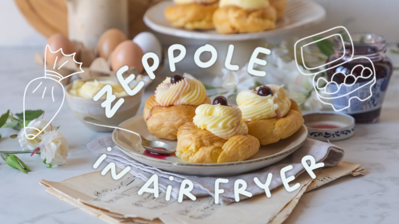 Zeppole in friggitrice ad aria - Brodo di Coccole
