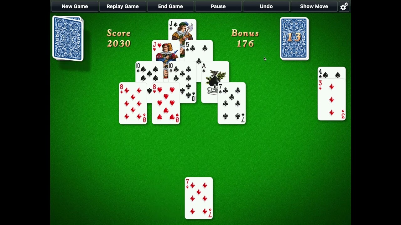 Solitaire City (Mac Version) - Pyramid Longplay - Rule: 1