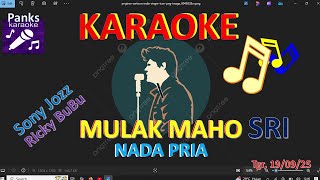 MULAK MAHO SRI / MINGGAT VERSI BATAK - KARAOKE (NADA PRIA)  //harry dp.
