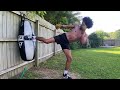 Heavy bag muay thai workout