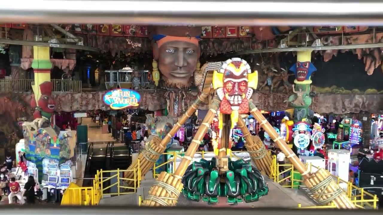 Nyobain naik Wahana Kereta Gantung Funworld Central Park Lebaran 2022