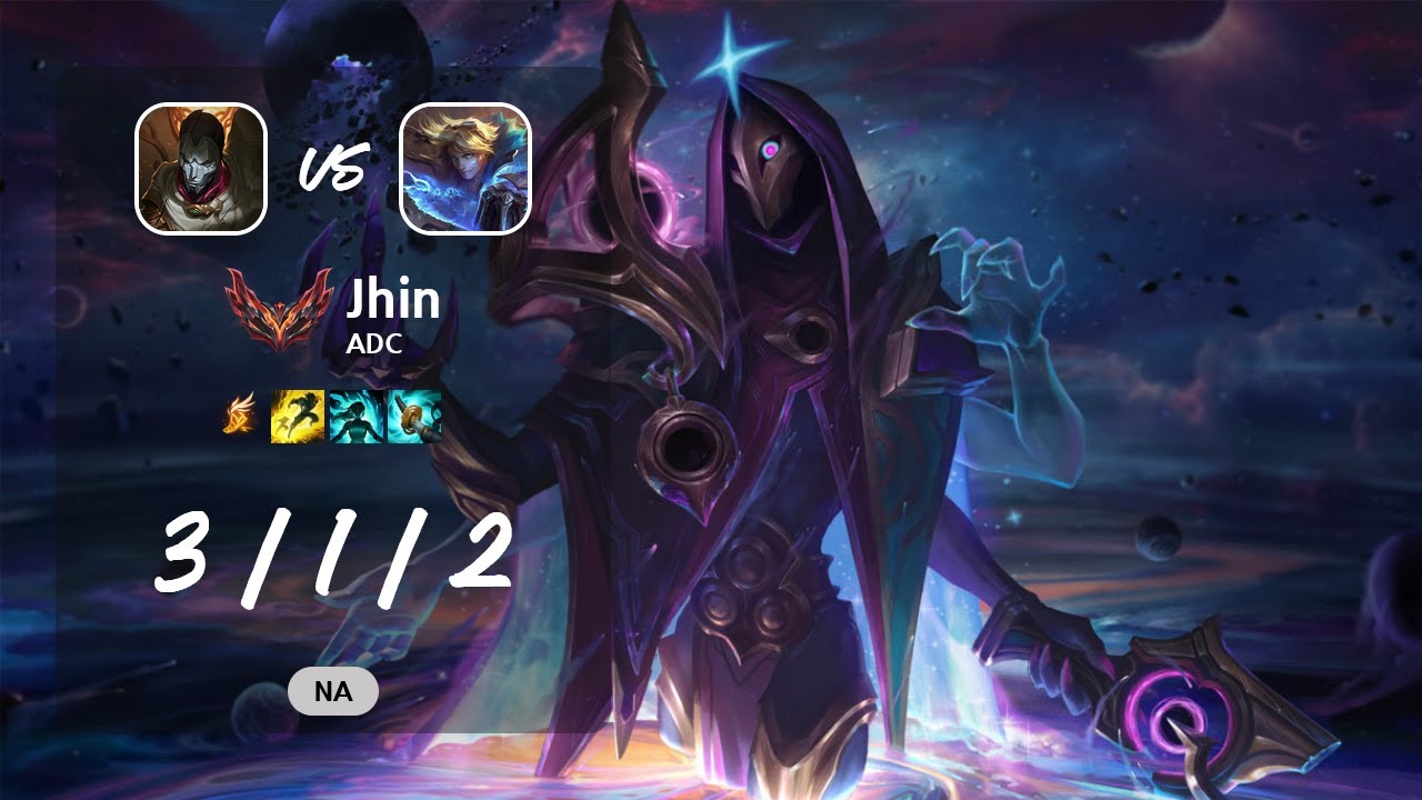 Jhin ADC vs Ezreal - NA GrandMaster Patch 13.10