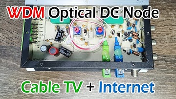 WDM Optical DC Node Specifications | Cable TV + Internet Signal Mixing in Single Core using WDM