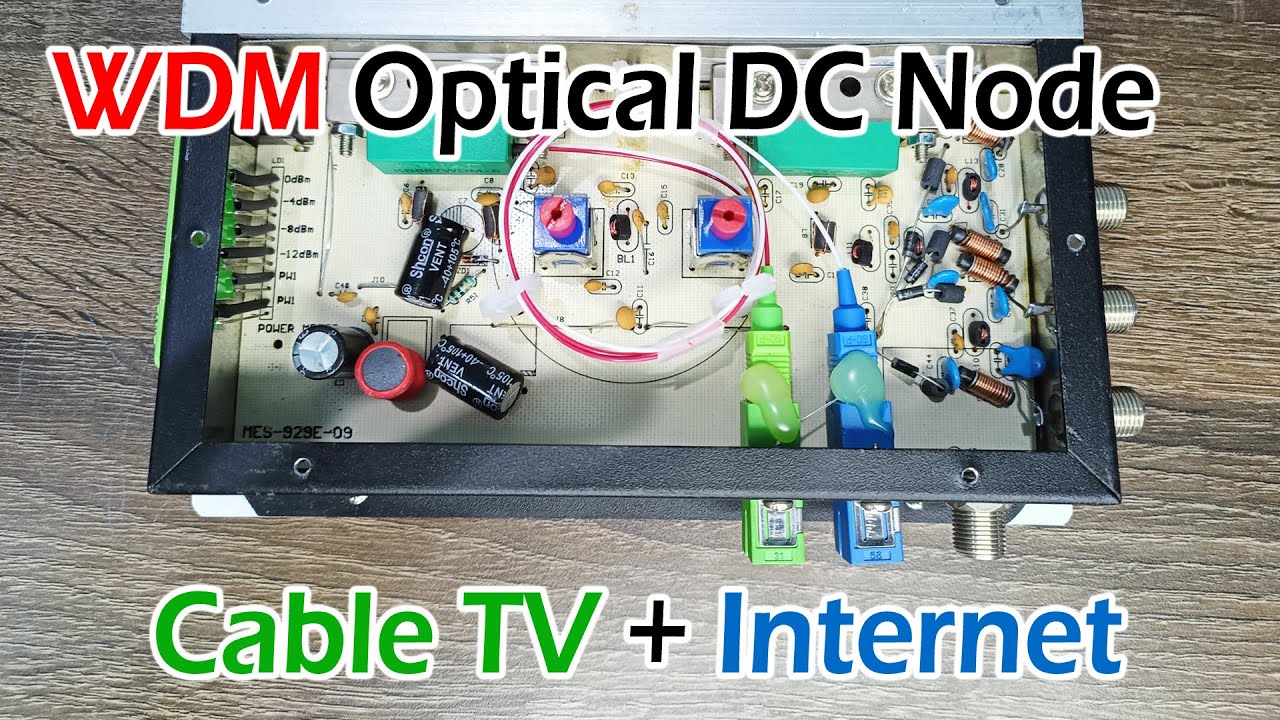 WDM Optical DC Node Specifications Cable TV + Signal Mixing