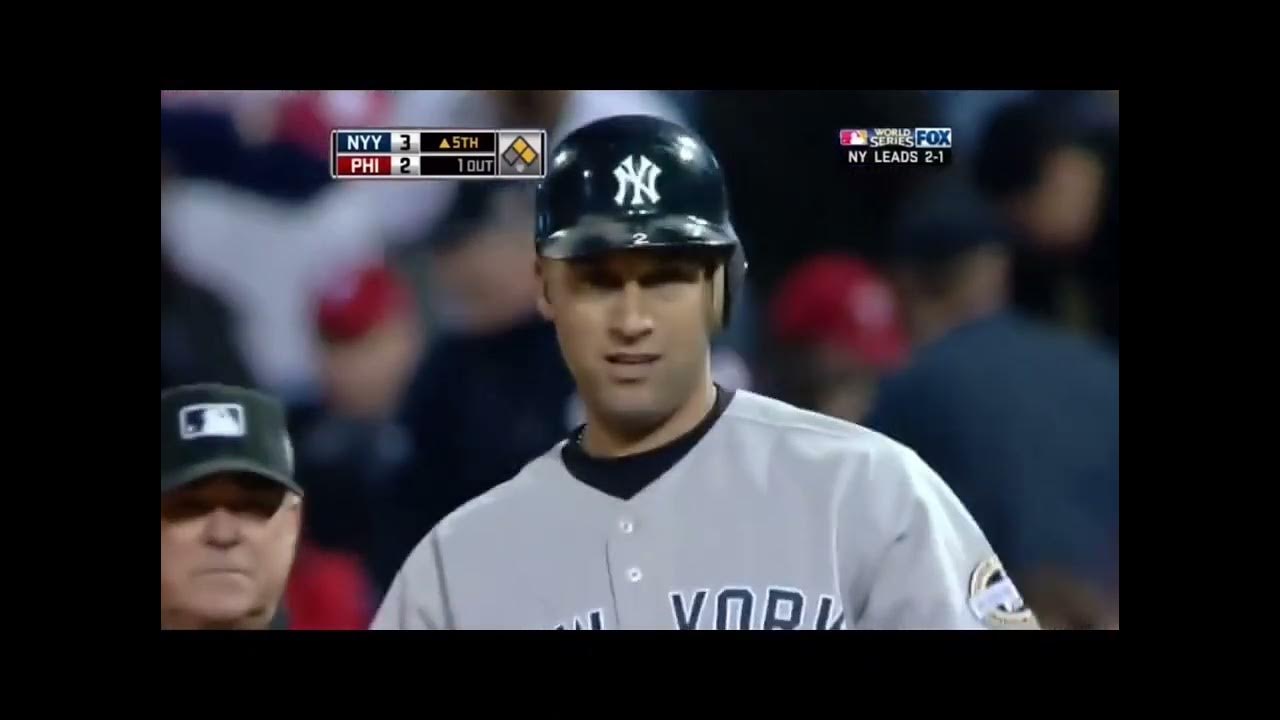 Derek Jeter Postseason Hits 20092010 (32) YouTube