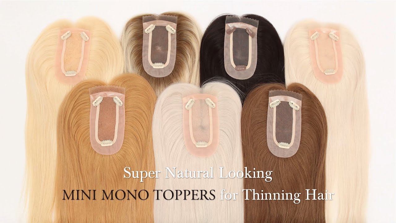 Discover Wigsroyal Collection of Super Natural Looking Mini Mono Toppers for Thinning Hair 