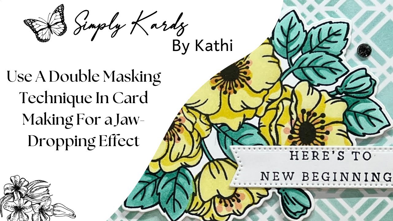 Use A Double Masking Technique In Card Making For a Jaw Dropping Effect!