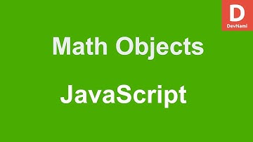 Javascript Math Objects