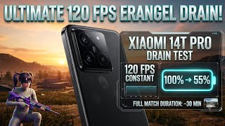 PUBG Battery Drain Test on Xiaomi 14T Pro Smooth 120 FPS 2026! 🔋 