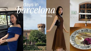 Barcelona Vlog Exploring Wine Bars, Restaurants, Castle Wedding, Shopping