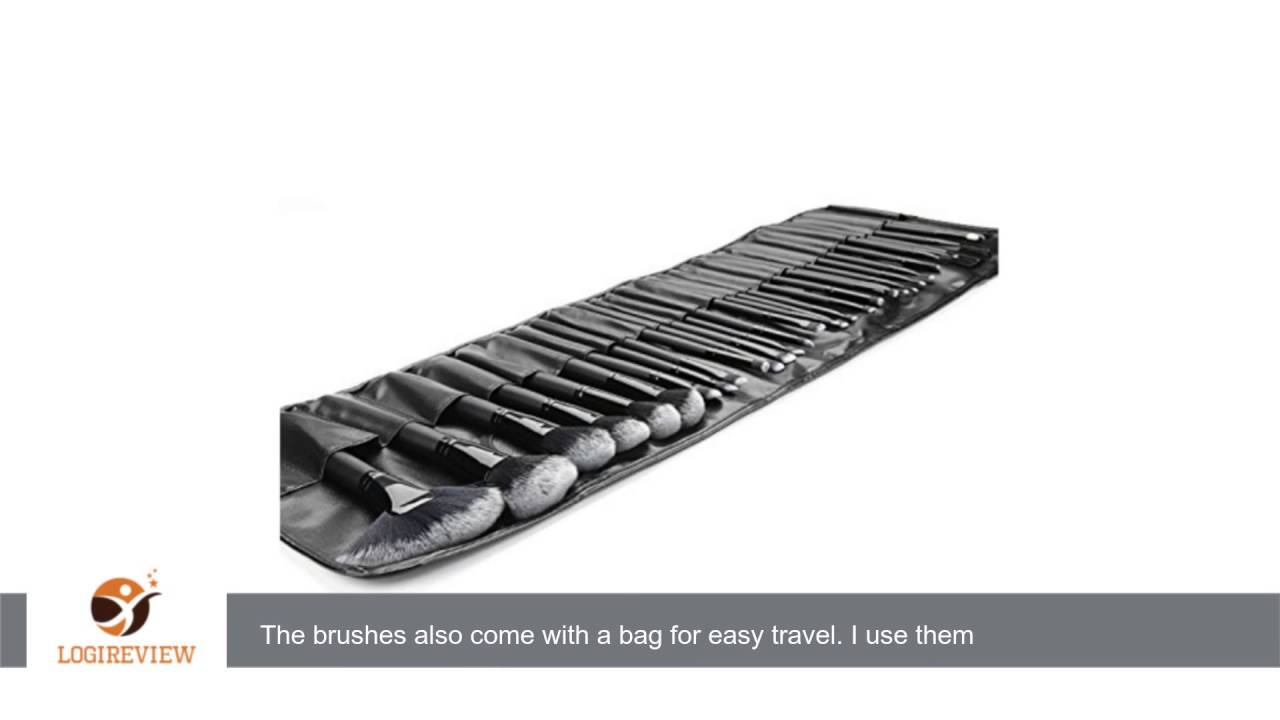 Start makers ® 32 piece Make up Brush set with Beauty Blender. Professional Makeup set with Fold