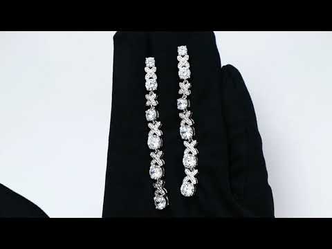 Серебряные серьги SOKOLOV с фианитом 94022716