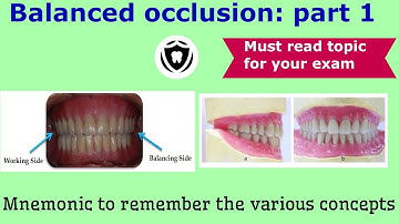 Balanced Occlusion in complete denture prosthesis Part 1