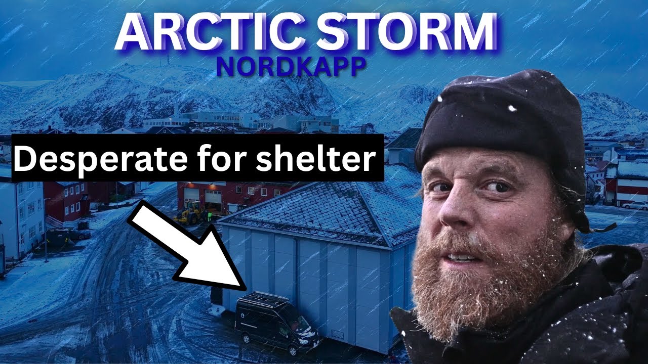 Экстремальная жизнь в фургоне во время арктического шторма | Нордкап чуть не разорил нас