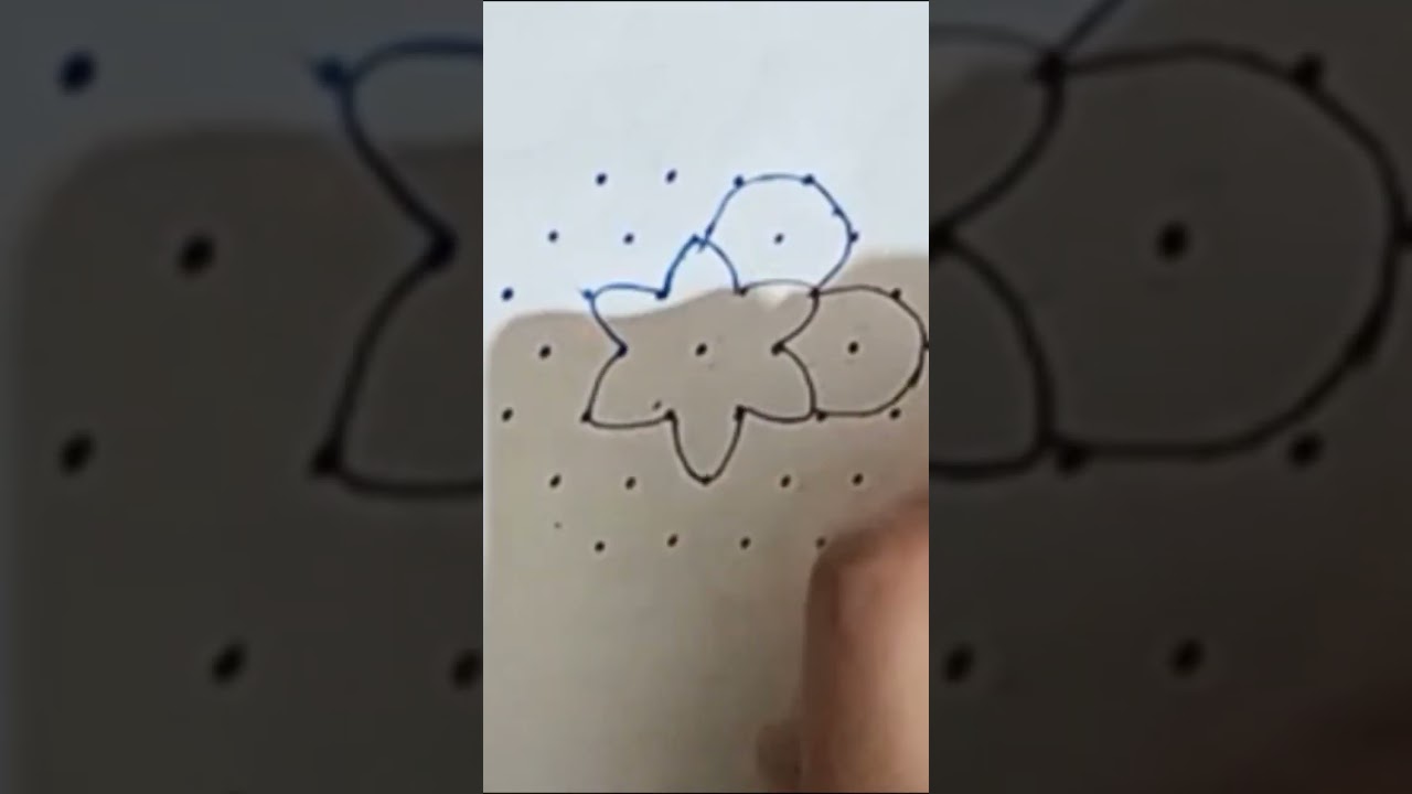 7*4simple and easy beautiful flower design rangoli||rangoli maxine