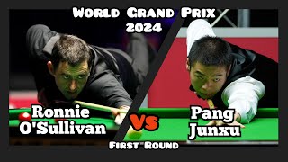 Ronnie O'Sullivan vs Pang Junxu - World Grand Prix Snooker 2024 - First Round Live (Full Match)
