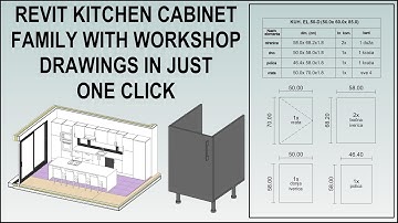 REVIT KITCHEN CABINET FAMILY WITH WORKSHOP DRAWINGS IN JUST ONE CLICK