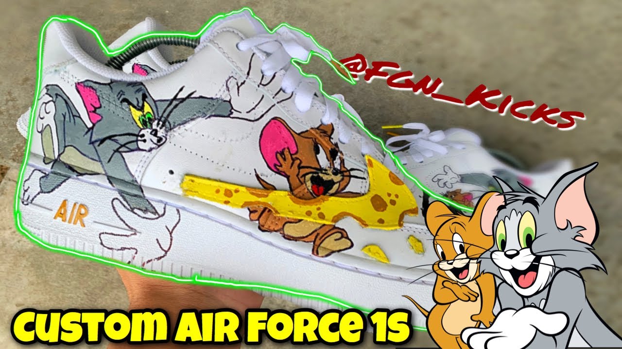 tom and jerry custom air forces