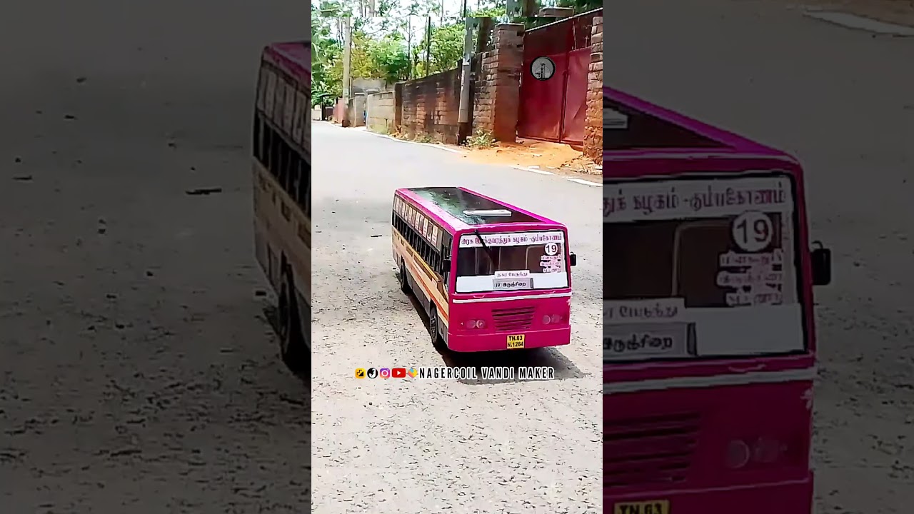 Tnstc Government Women Free PinkBus🚍handmade Miniature மகளிர் இலவச பேருந்து 