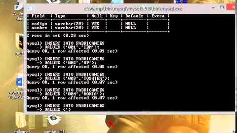 BASE DE DATOS SQL WAMPSERVER