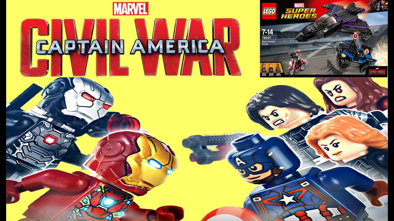 black panther 2 trailer Lego Marvel Civil War Black Panther Pursuit 76047 Speed Build Review Captain America