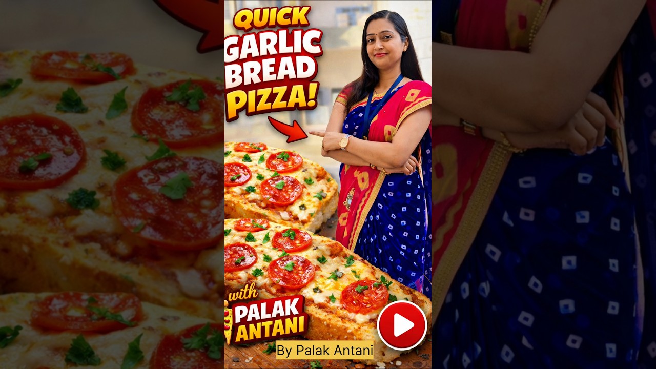 Quick Garlic Bread Pizza 😍 | 10 Minutes Easy Recipe | Palak Antani 