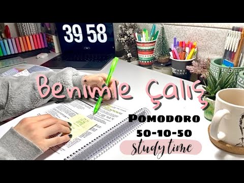 Gece Benimle Ders Çalış 📚☕️| Pomodoro 50-10-50 | TUS Günlükleri 4 | Müziksiz, Kronometreli