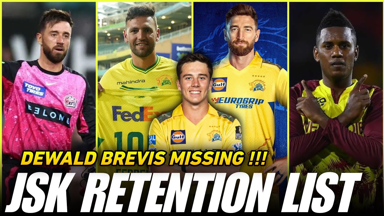 Dewald Brevis Missing 😭 James Vince Coming 🔥 CSK Retention List Full Details ! SA20 News