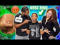 NOSE RING PRANK ON JAMAICAN DAD 😱 *HE GOT SO MAD*