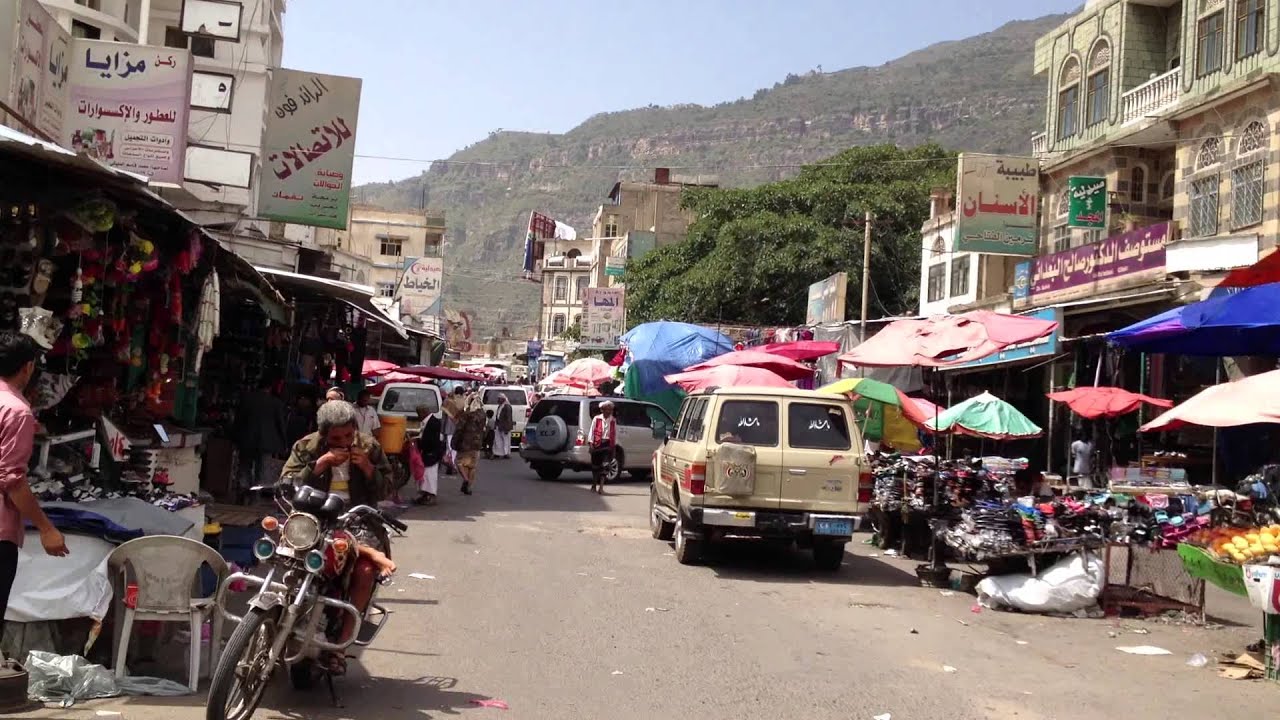 Yemen Life HD Motorcycle view Part4 اليمن - اب Ibb Streets