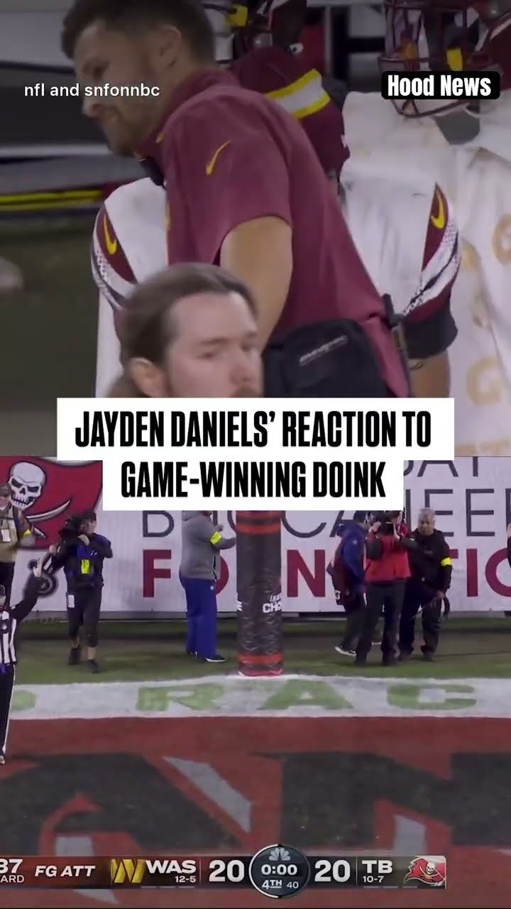 His reaction #hoodnews #commanders #NFL #sports #football #footballshorts #fieldgoal #omg #how #wow