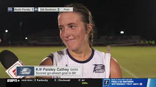 GS Women s Soccer wins 2-1 over North Florida