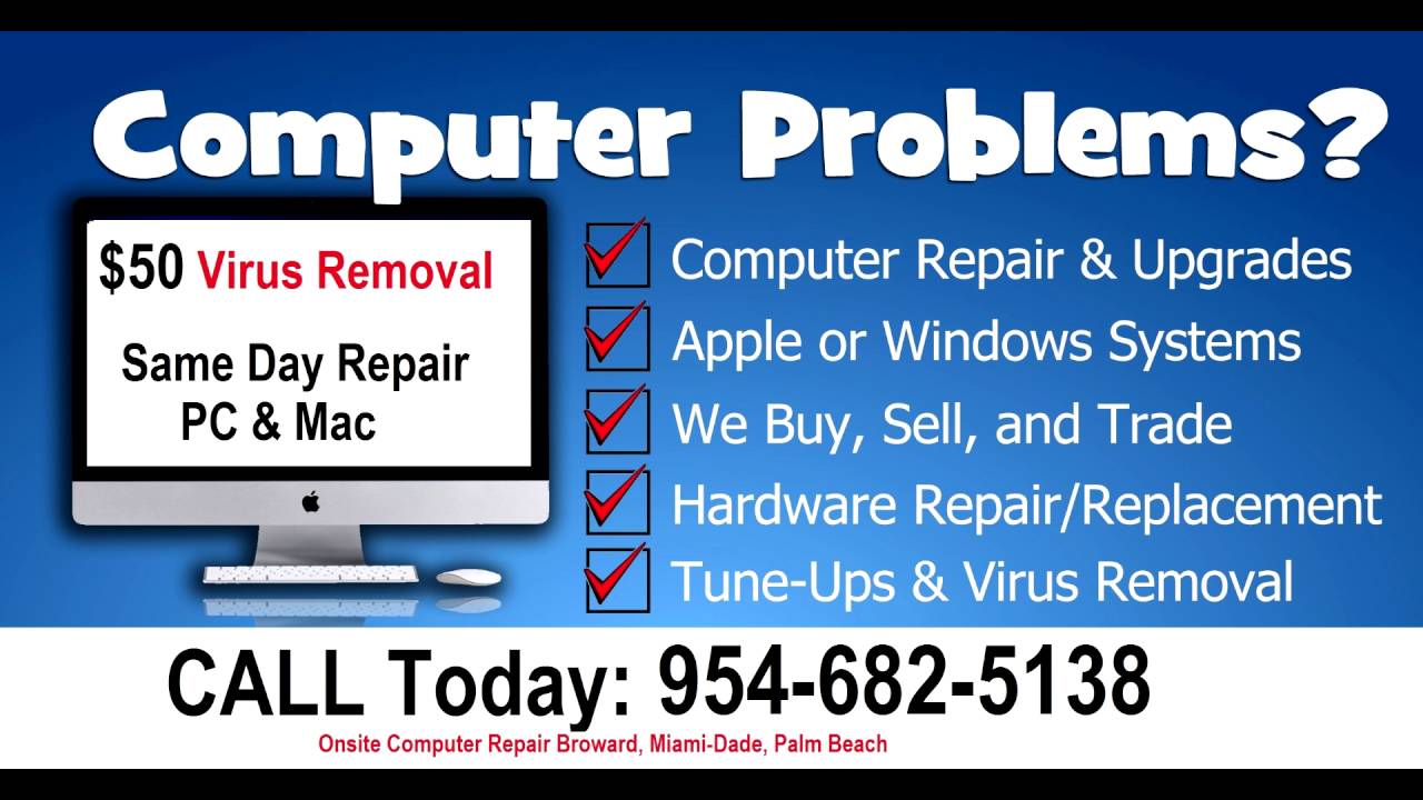 Professional Onsite Fort Lauderdale Computer Repair