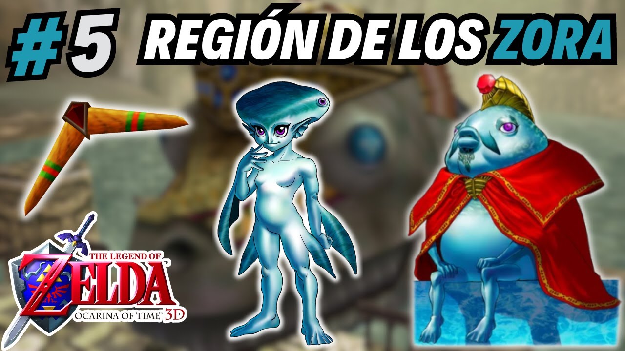 Región de los Zora Entramos en JABU JABU Zelda Ocarina of Time 3D