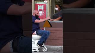 Motorized Toilet At The Drive Thru Prank Fart 2 