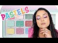 NATASHA DENONA PASTEL PALETTE REVIEW AND GLAM LOOK TUTORIAL + LIVE SWATCHES