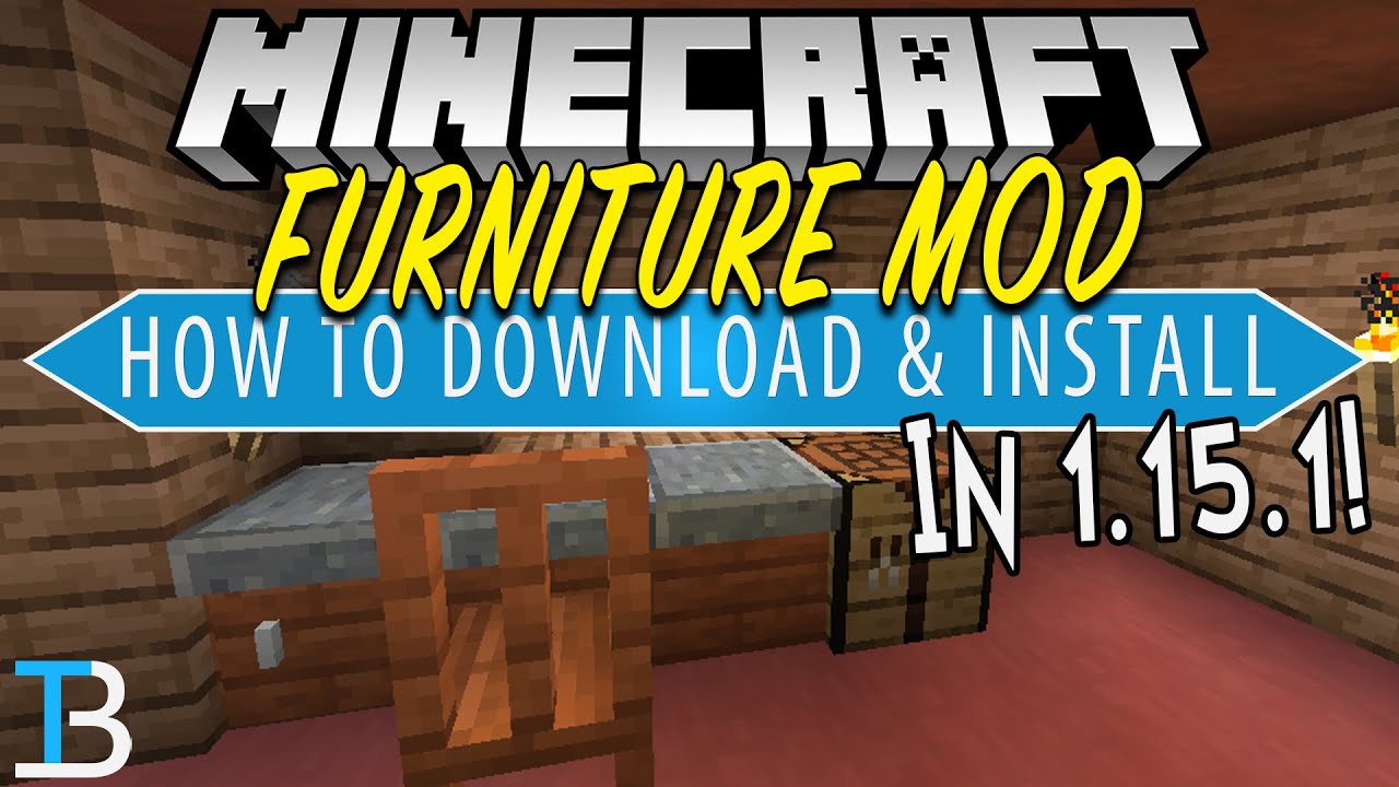 How To Get Furniture in Minecraft 1.15.1 (Add Chairs, Drawers, & More