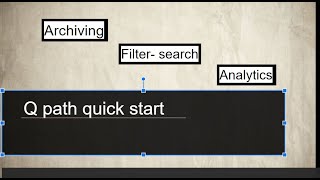 Q- path quick start - learn to archive images and utilize the split, export and filter function Q- path quick start - learn to archive images and utilize the split, export and filter function