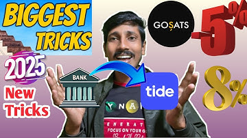 Tide To Bank New Tricks 8% Cashback | Prepaid Card to Bank | Gosats Card 5% Cashback 