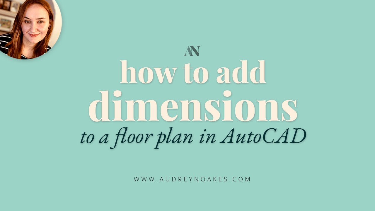 How to dimension a floor plan in AutoCAD - YouTube