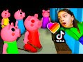 ПИГГИ 100 новые БАГИ и Приколы из лайка и тик тока Роблокс Piggy roblox секрет пигги и Валеришка