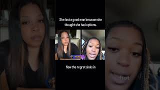She lost a good man because she thought she had options.  regret sinks in. Full video on my channel