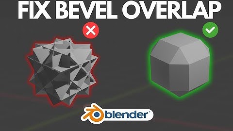 Fix Bevel Overlap Issue in Blender!