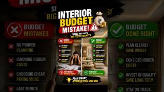 Interior Budget Mistake 🔥👌🔥👌🔥#interior #interiordesign #viral #video #shorts #short #reels #yt